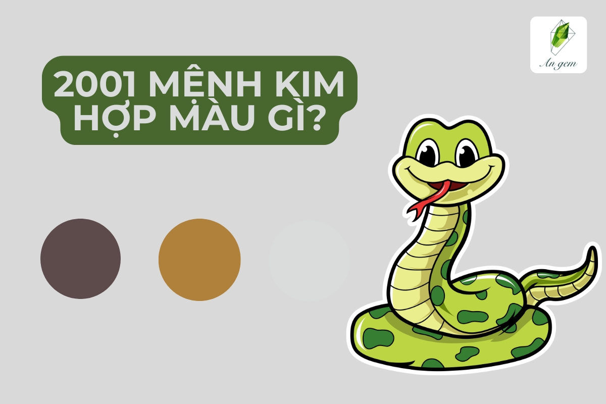Sinh năm 2001 mệnh Kim hợp màu gì?