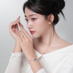 Vòng tay đá An Gem hồng mix trắng full charm - Ảnh 7