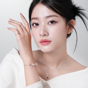Vòng tay nữ bạc S925 đá tự nhiên An Gem mix charm