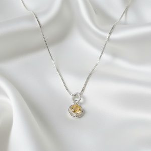 Dây chuyền nữ bạc S925 mix đá An Gem