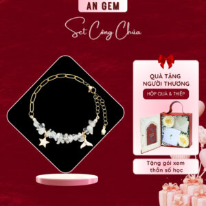 Set Công Chúa (Kèm vòng TA Trắng) - Charm màu vàng