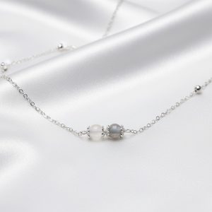 Dây chuyền nữ đá tự nhiên Duo Light