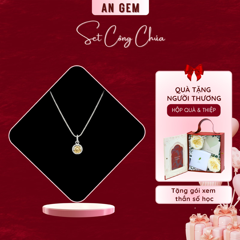 Set Công Chúa (Kèm vòng cổ Citrine vàng)