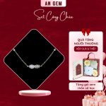 Set công chúa kèm Vòng tay Duolight Moonstone & Xà cừ - Mạ bạc