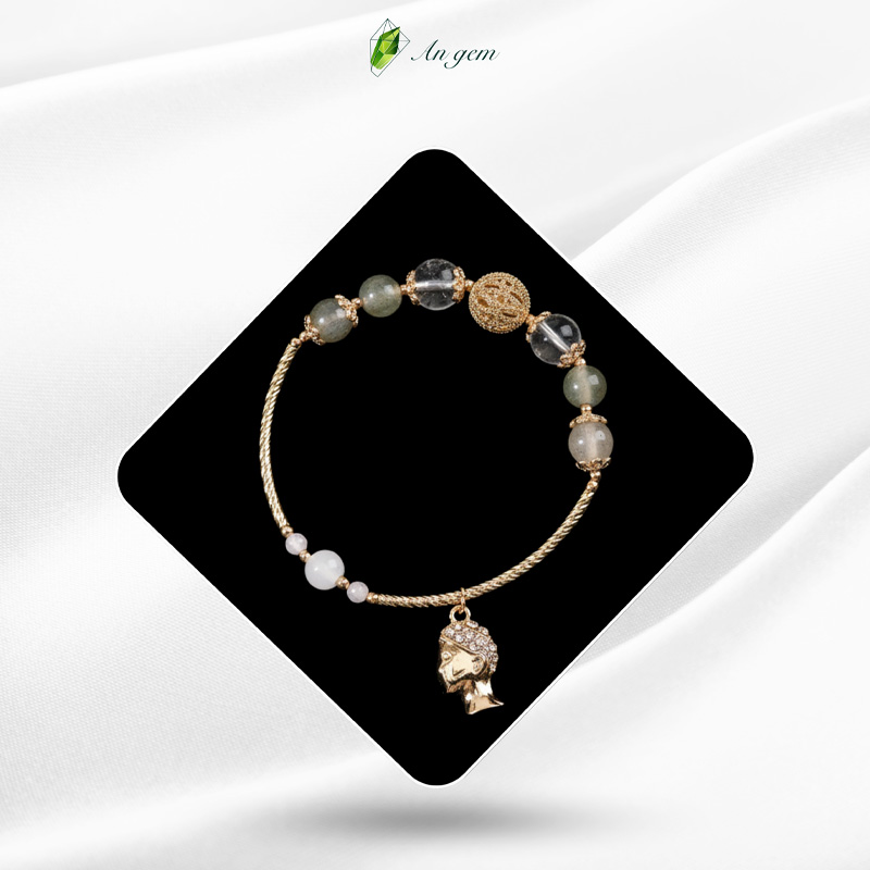 Cung Xử Nữ - TA Trắng x Xà Cừ charm mạ vàng